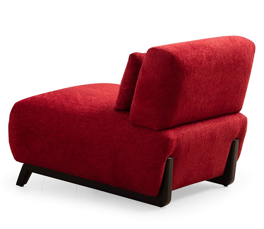 Fotel wypoczynkowy Frailieva z poduszką czerwony  - zdjęcie 4