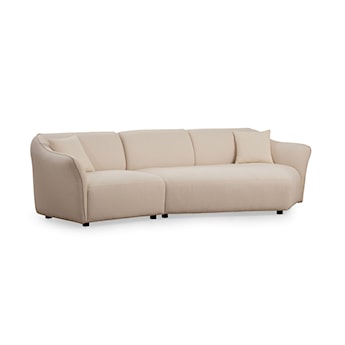 Sofa modułowa Reevad 288 cm w tkaninie boucle kremowa