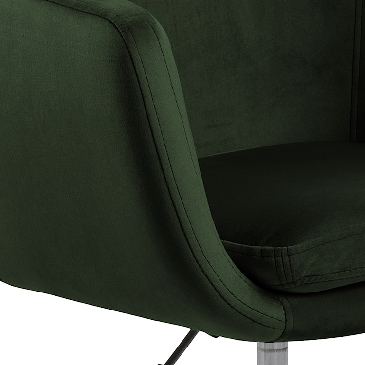 Fotel biurowy z regulacją wysokości Marcelio zielony welur  - zdjęcie 9