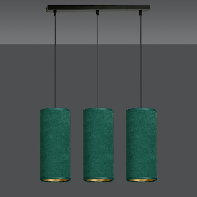 Lampa wisząca Bonett x3 50 cm zielona  - zdjęcie 4