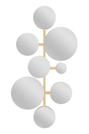 Lustro ścienne Molecua 110x60 cm złote 