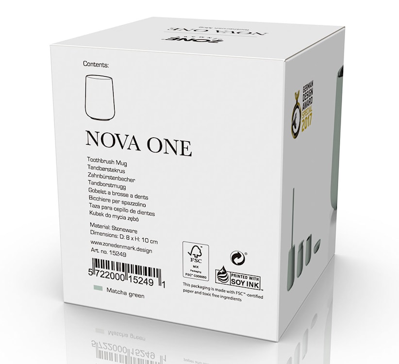 Kubek na szczoteczki do zębów Nova One zielony  - zdjęcie 9