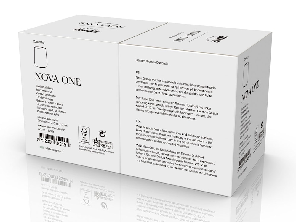 Kubek na szczoteczki do zębów Nova One zielony  - zdjęcie 11