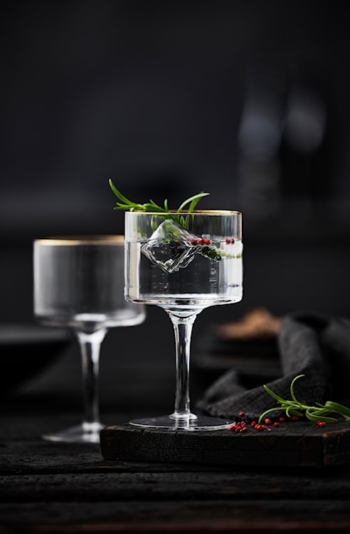 Zestaw 4 kieliszków do ginu Palermo 320 ml złote  - zdjęcie 6