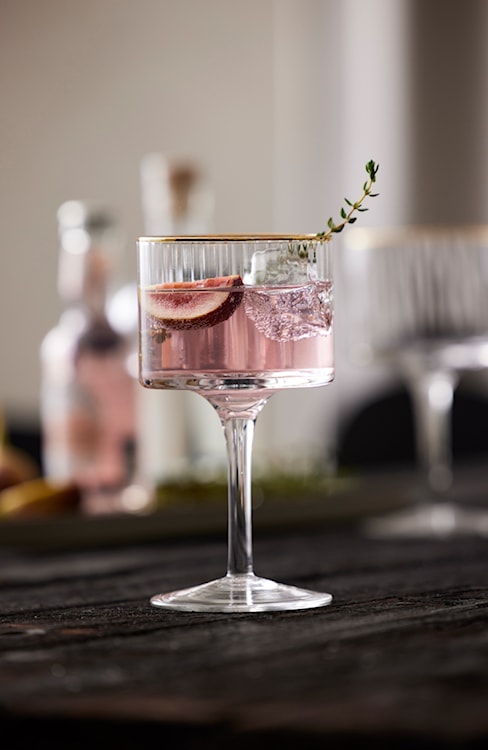 Zestaw 4 kieliszków do ginu Palermo 320 ml złote  - zdjęcie 7