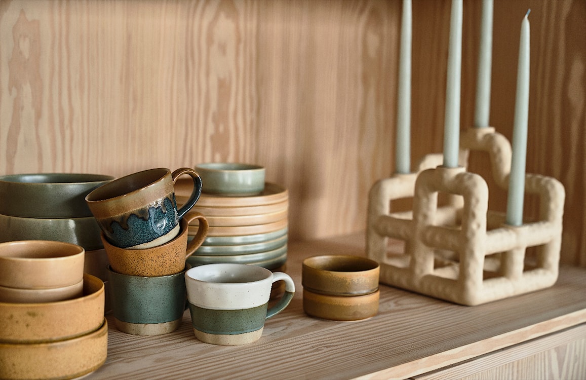 Zestaw 2 talerzy porcelanowych Fjord 21 cm kremowe  - zdjęcie 11