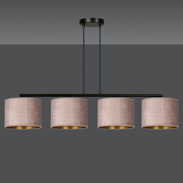 Lampa wisząca Hellid x4 97 cm różowa  - zdjęcie 4