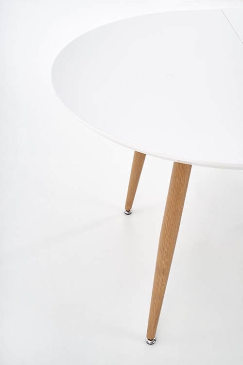 Stół rozkładany Lerma 120-200x100 cm biały - dąb miodowy  - zdjęcie 12