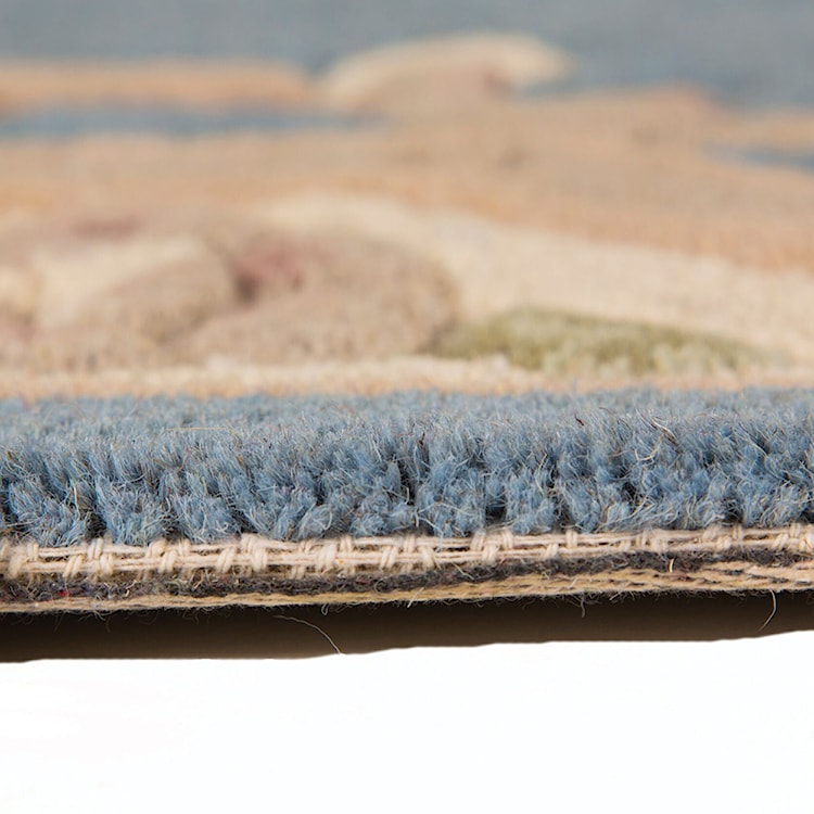 Dywan wełniany Aubusson niebieski Prostokątny/150x240  - zdjęcie 11