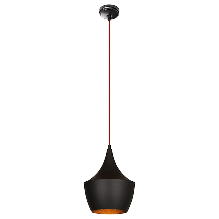 Lampa sufitowa Palmares średnica 23 cm z czerwonym kablem  - zdjęcie 2
