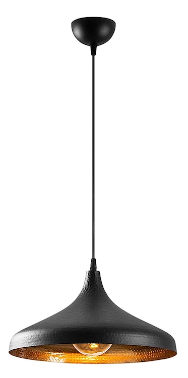 Lampa wisząca Haliness średnica 36 cm czarna  - zdjęcie 5