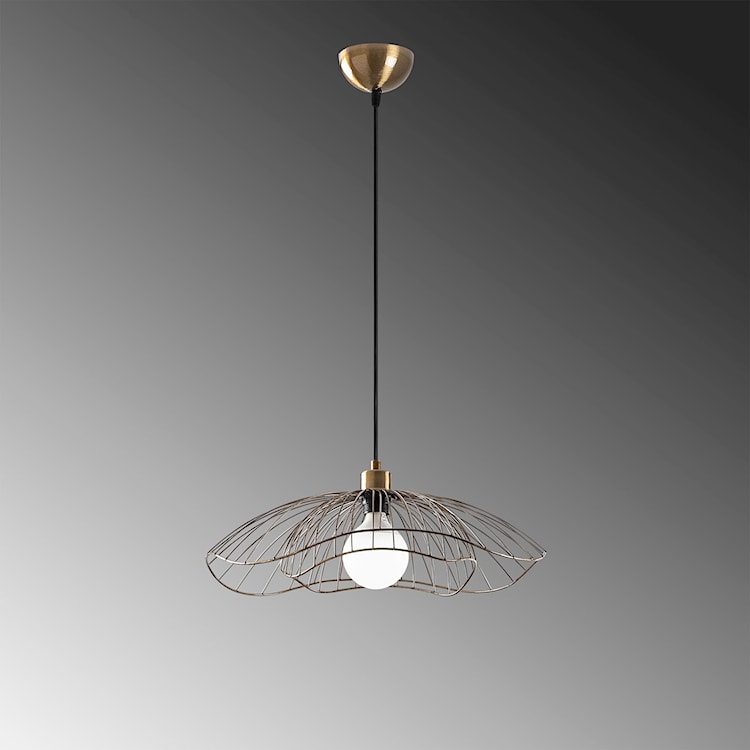 Lampa wisząca Bleriss średnica 50 cm złota  - zdjęcie 3