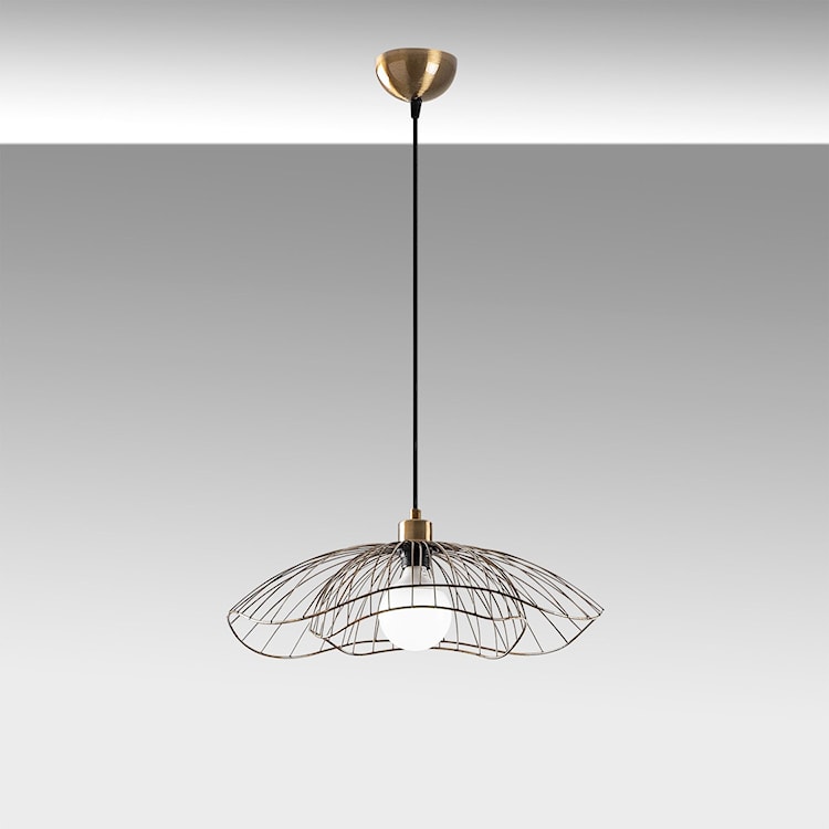 Lampa wisząca Bleriss średnica 50 cm złota  - zdjęcie 5
