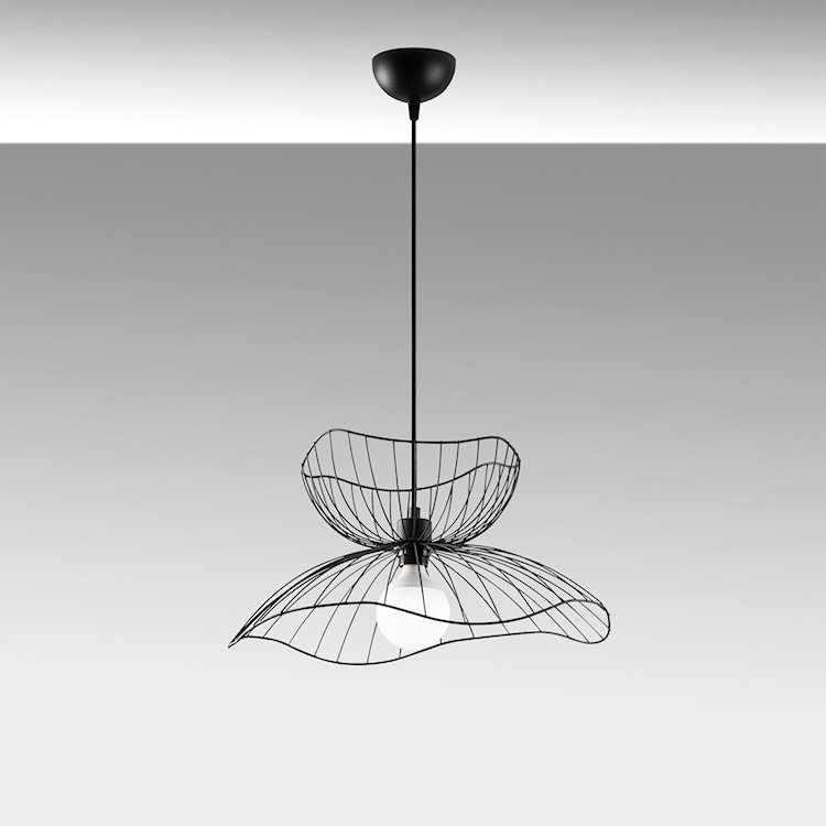 Lampa wisząca Bleriss średnica 50 cm czarna  - zdjęcie 4
