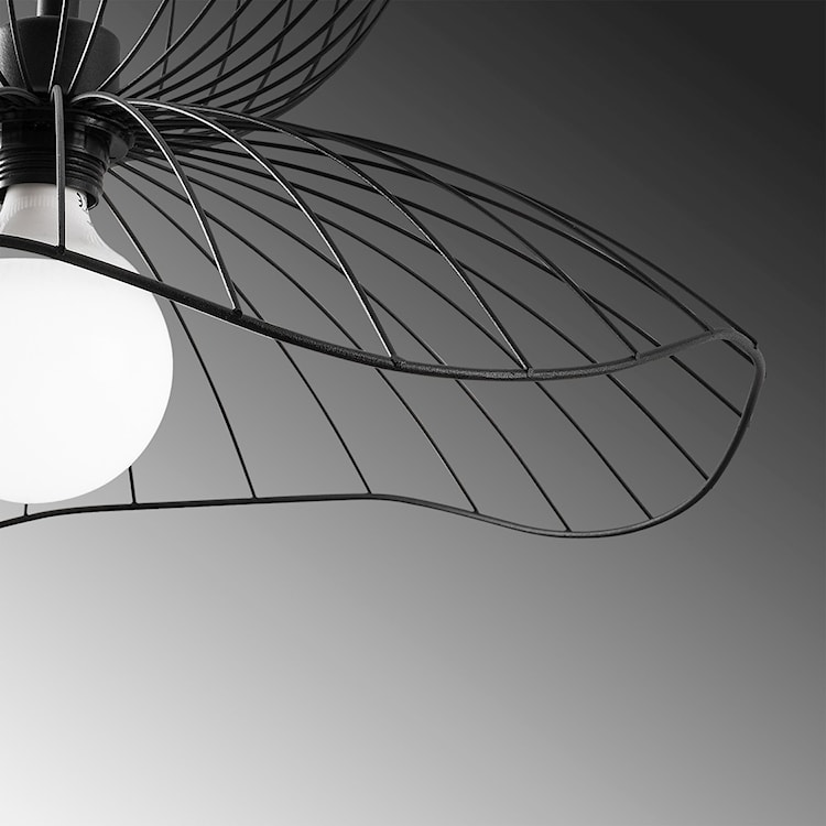 Lampa wisząca Bleriss średnica 50 cm czarna  - zdjęcie 5