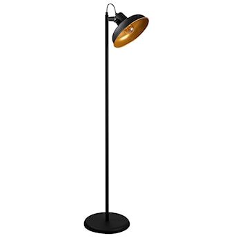 Lampa podłogowa Wellfran 145 cm czarna metalowa