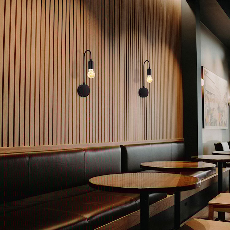 Lampa ścienna Vitags czarna metalowa  - zdjęcie 2