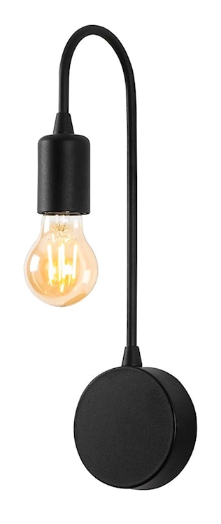 Lampa ścienna Vitags czarna metalowa  - zdjęcie 4