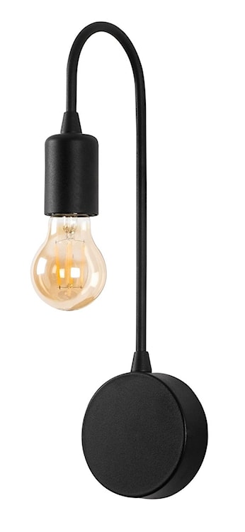 Lampa ścienna Vitags czarna metalowa