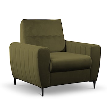 Fotel kubełkowy Laretta  oliwkowy velvet