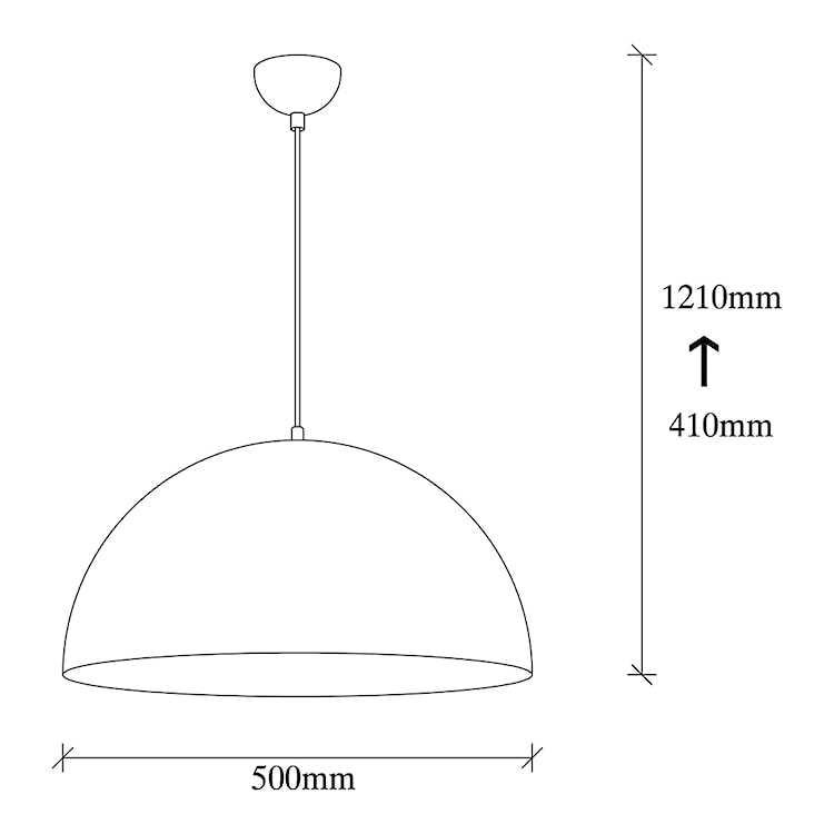 Lampa sufitowa Rientaki średnica 50 cm czarna  - zdjęcie 9