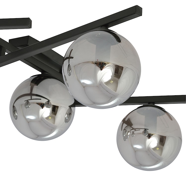 Lampa sufitowa Mohants x5 czarno-grafitowa  - zdjęcie 4