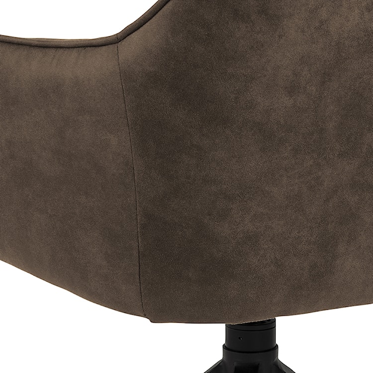 Krzesło tapicerowane obrotowe Hongor brązowe  - zdjęcie 10