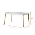 Stół rozkładany Livinella 140-180x80 cm biały  - zdjęcie 3