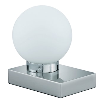 Lampa stołowa Davi biało-srebrna