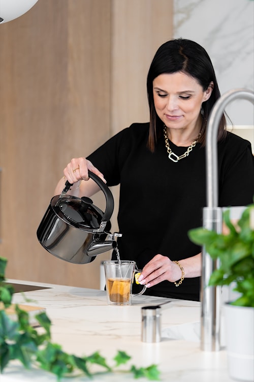 Czajnik z gwizdkiem Diamante 1,5L grafitowy polerowany  - zdjęcie 9