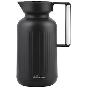 Termos z wkładem szklanym Lungo 1L czarny