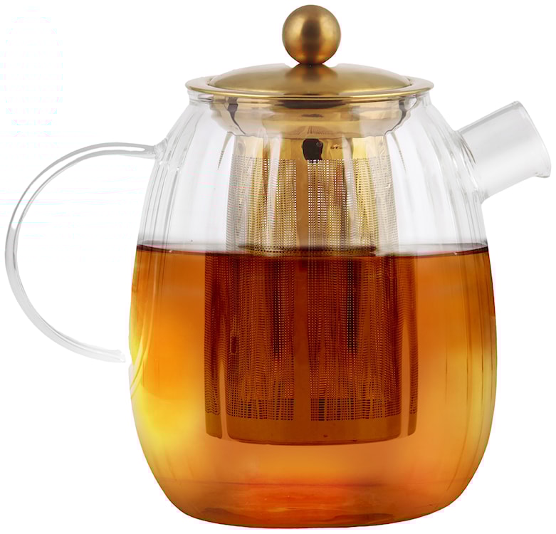 Zaparzacz do herbaty Tulip 1L złoty matowy  - zdjęcie 4