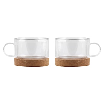 Zestaw 2 filiżanek z podstawkami Vilagio 220 ml