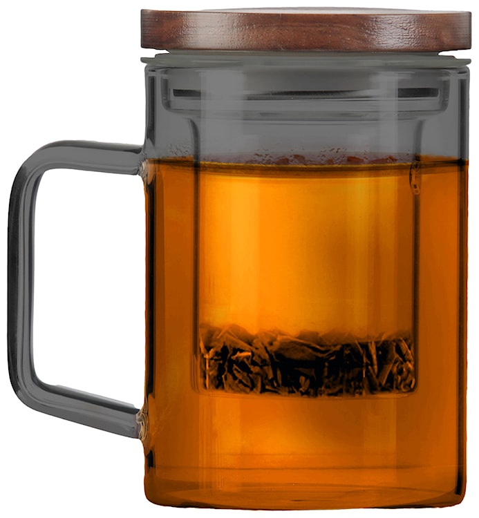 Szklanka z zaparzaczem Soho 350 ml grafitowa  - zdjęcie 8