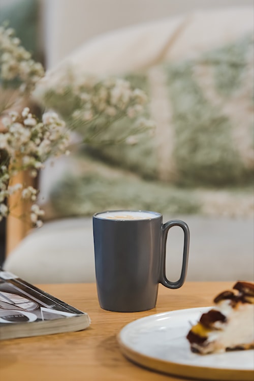Zestaw 2 kubków Fuori 250 ml ceramiczne szare  - zdjęcie 3