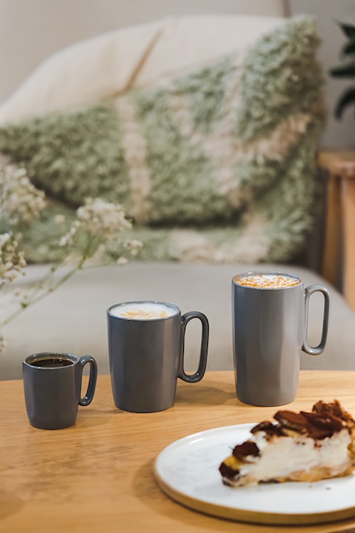Zestaw 2 kubków Fuori 250 ml ceramiczne szare  - zdjęcie 4