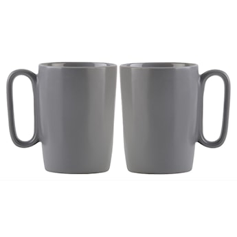 Zestaw 2 kubków Fuori 250 ml ceramiczne szare