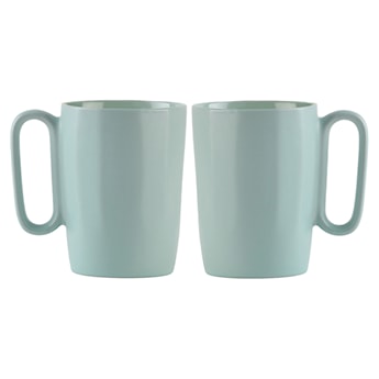 Zestaw 2 kubków Fuori 250 ml ceramiczne miętowe