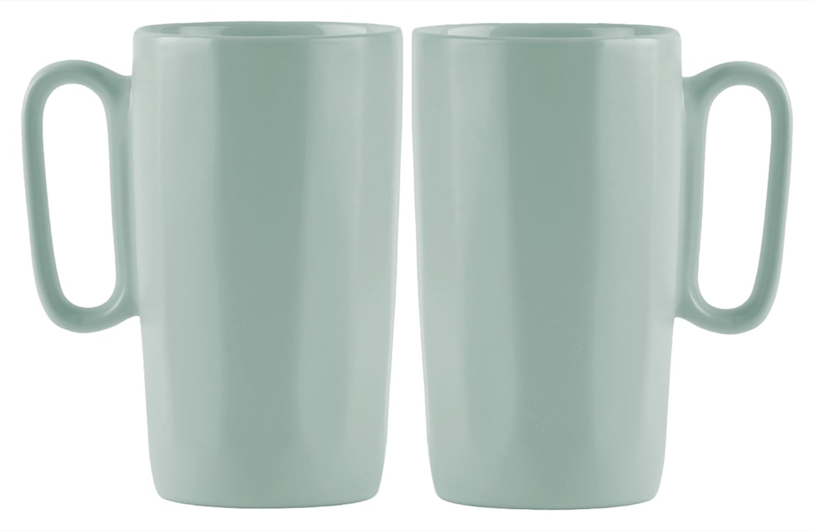 Zestaw 2 kubków Fuori 330 ml ceramiczne miętowe