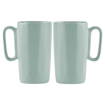 Zestaw 2 kubków Fuori 330 ml ceramiczne miętowe