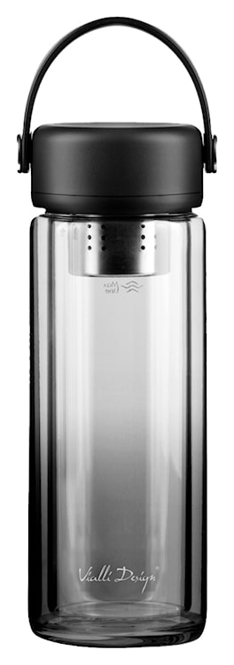 Butelka z zaparzaczem Fuori 350 ml czarna