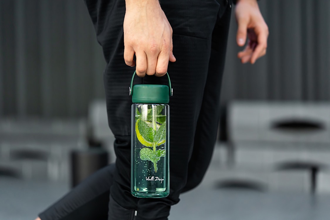 Butelka z zaparzaczem Fuori 350 ml zielona  - zdjęcie 4