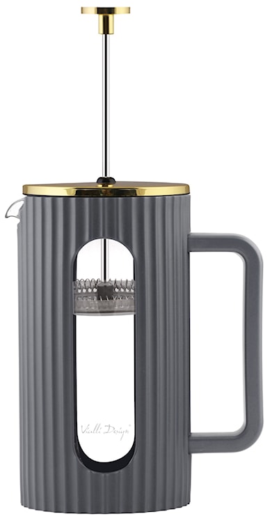 Zaparzacz do kawy i herbaty Livio 1L szary  - zdjęcie 10