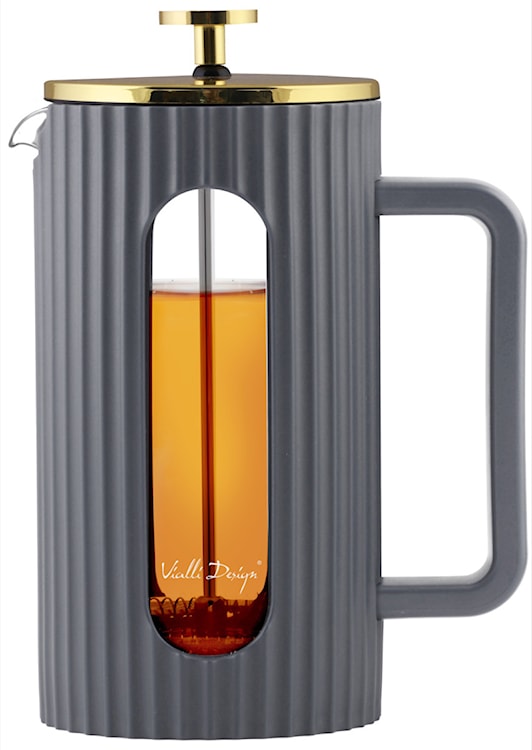 Zaparzacz do kawy i herbaty Livio 1L szary 