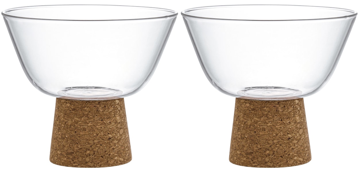 Zestaw 2 miseczek z podstawkami Vilagio 380 ml 