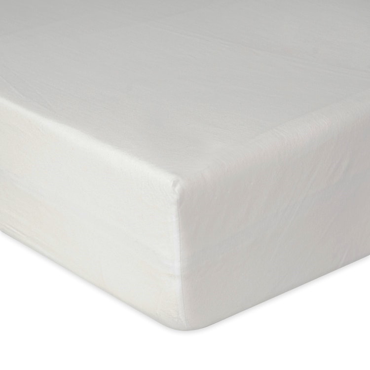 Prześcieradło jersey Herrent z gumą na materac 200x180 cm białe   - zdjęcie 4