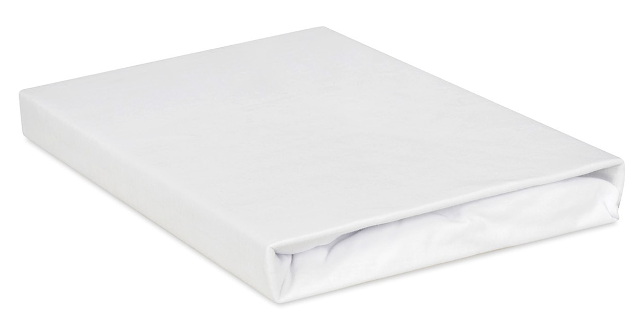 Prześcieradło jersey Herrent z gumą na materac 200x180 cm białe  