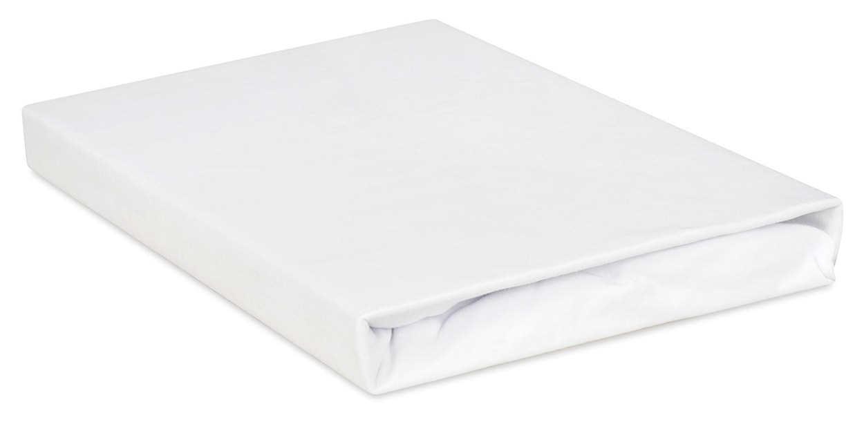 Prześcieradło jersey Herrent z gumą na materac 200x90 cm białe  