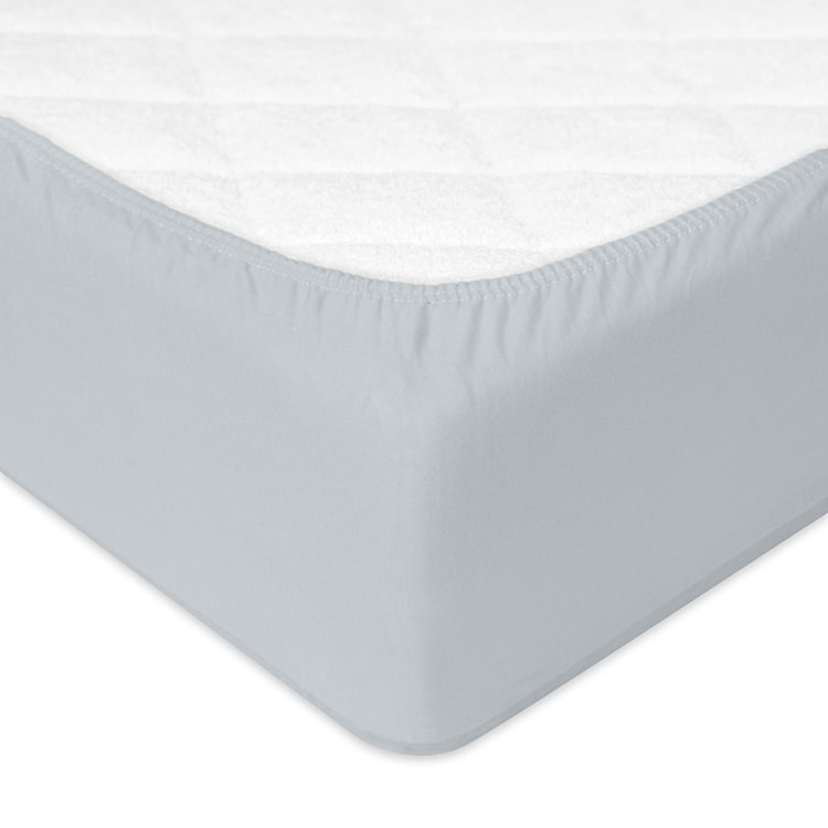 Prześcieradło jersey Herrent z gumą na materac 200x180 cm szare   - zdjęcie 6