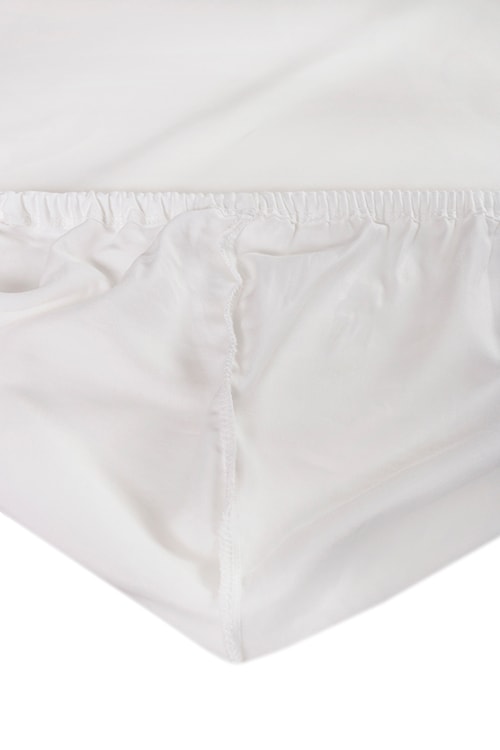 Prześcieradło jersey z lycrą Herrent  z gumą na materac 200x90 cm białe   - zdjęcie 5